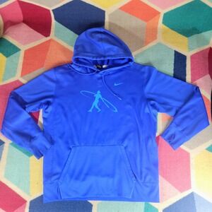 Nike BSBL Ken Giffey Jr. Hoodie Blue Baseball Graphic Pullover Athletic Mens L